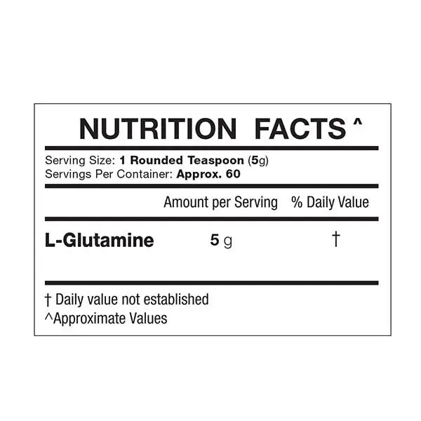 IN2 Glutamine Pro Series 60 Nutrition Facts